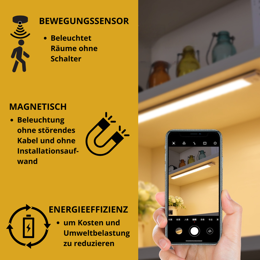 Realuminarie LEDs mit Bewegungssensor