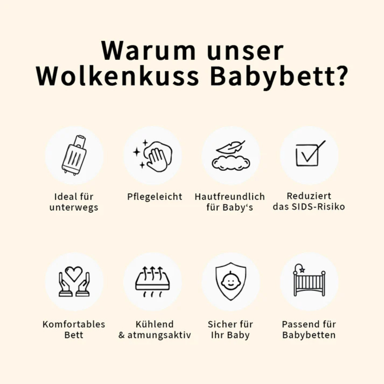 Wolkenkuss - Babybett